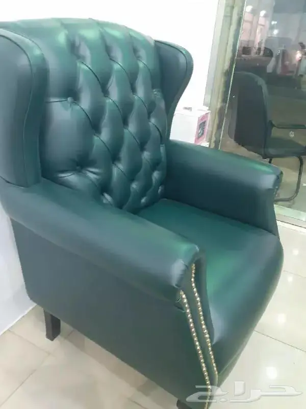 فخامة كنب جلد مكتبي و مريحة مع زمان كنب وطني جلد نظيفة 22