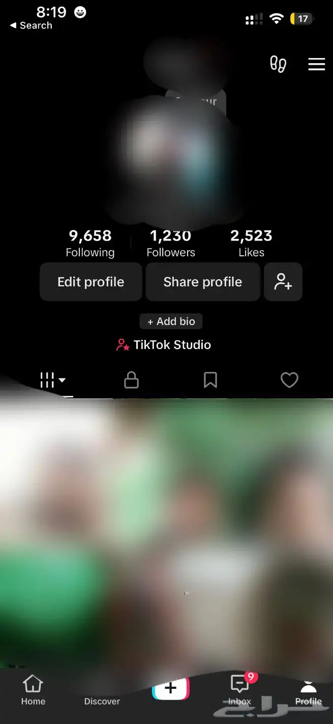 حساب تيك توك اجنبي 1230 متابعه 0