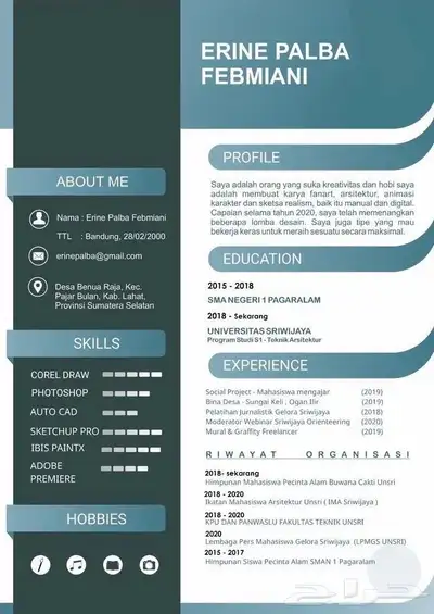 CV سيره ذاتيه احترافيه 1