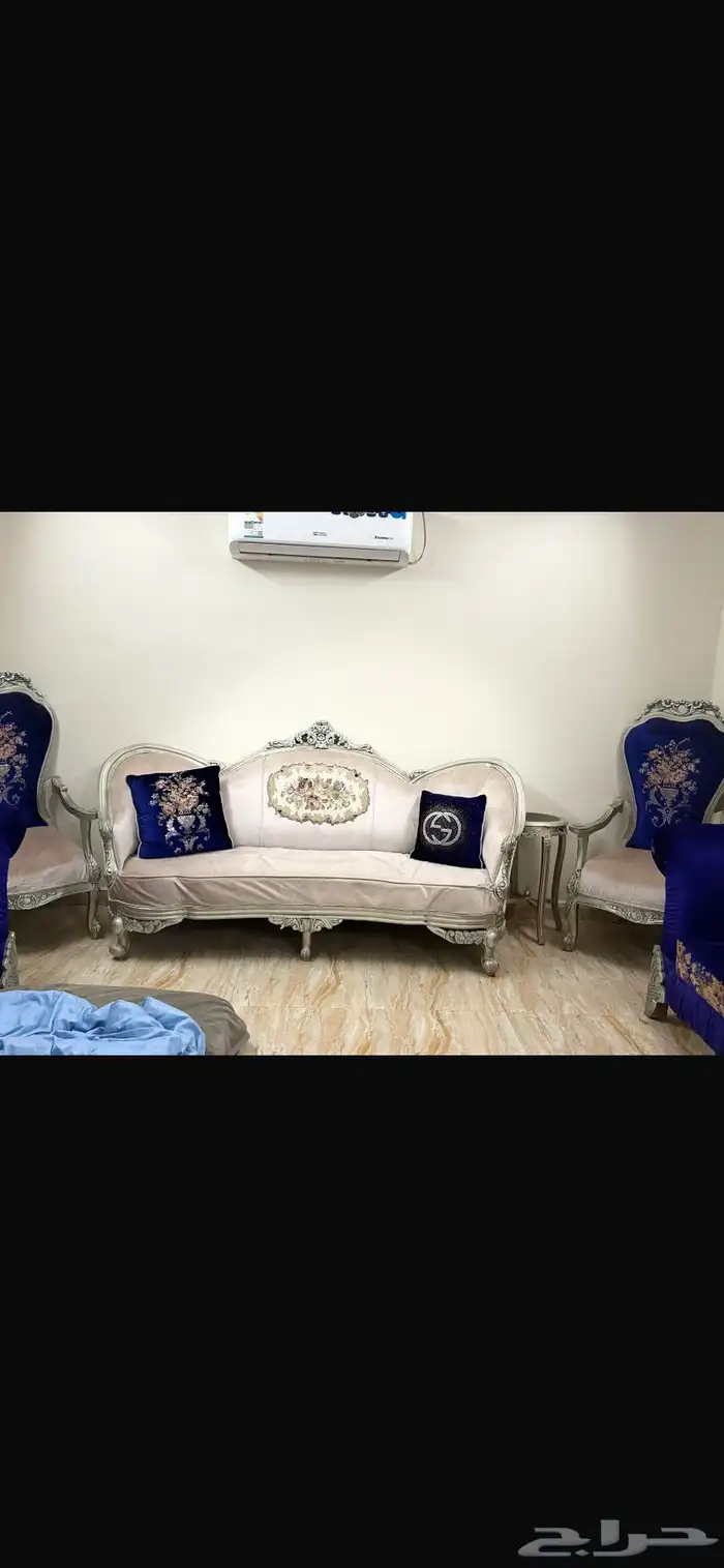 3 قطع كنب تركي مستعمل للبيع 0