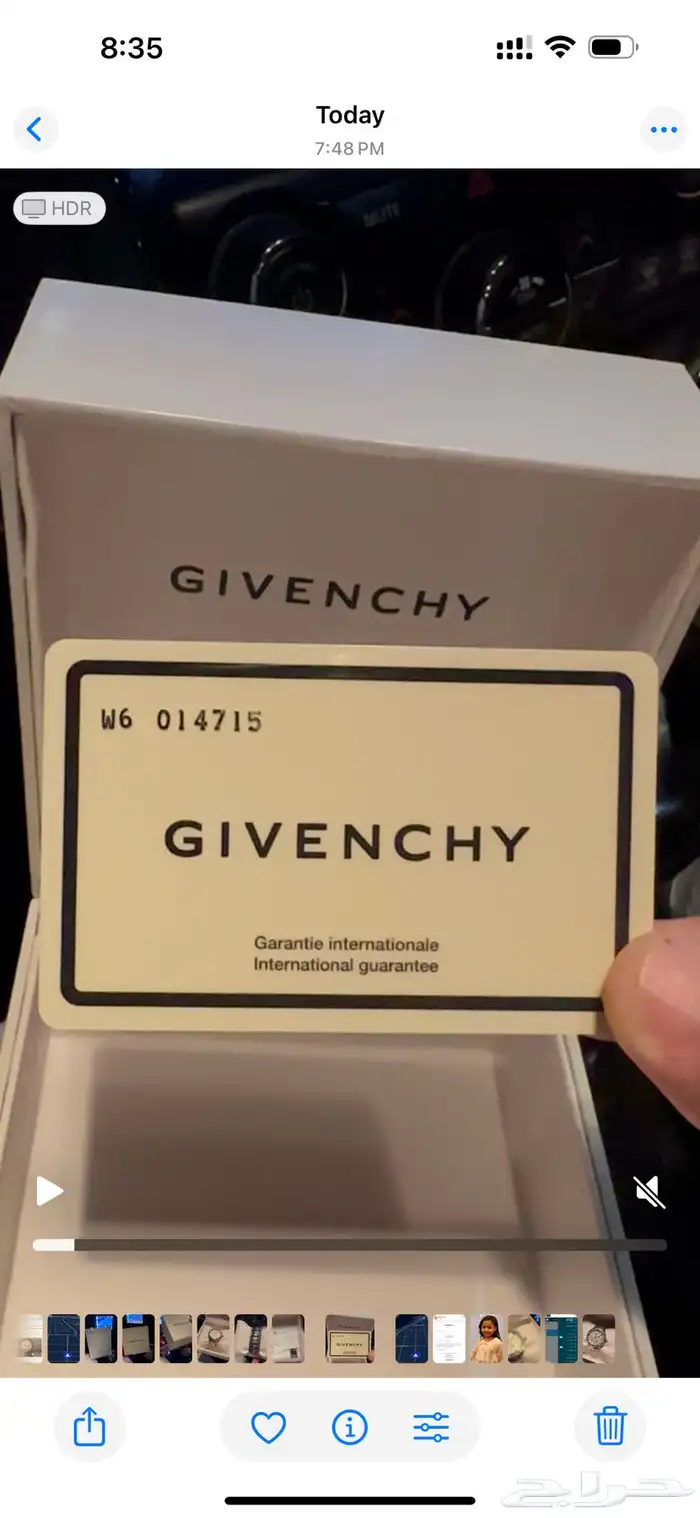 ساعة نادرة وفاخرة (Givenchy) مرصعة ألماس تكلفتها 12000 ريال 3