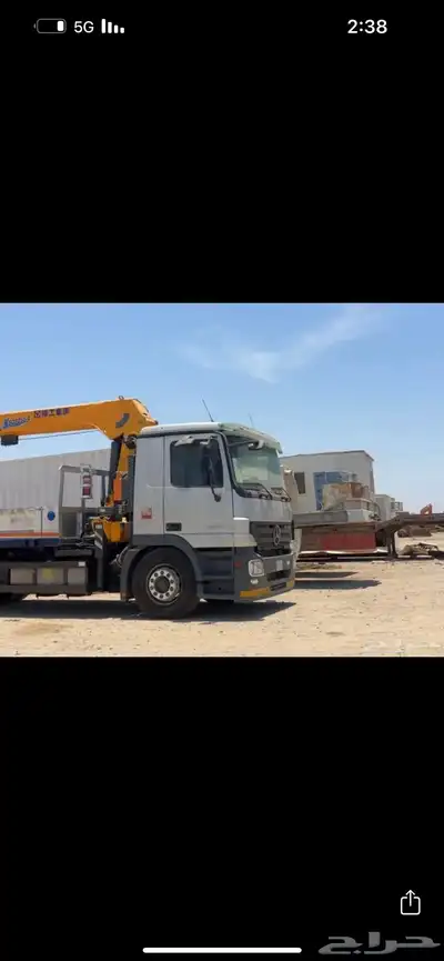 بوم تراك 10 طن للإيجار For rent a 10-ton   boom truck 1