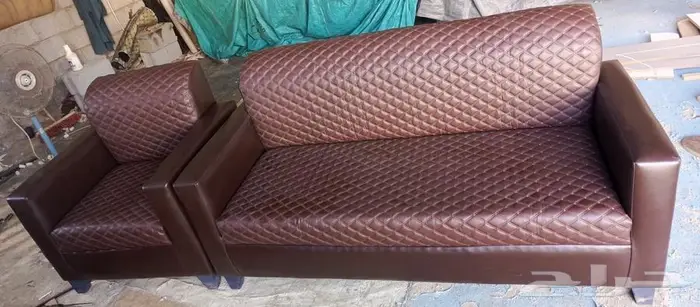 فخامة كنب جلد مكتبي و مريحة مع زمان كنب وطني جلد نظيفة 11