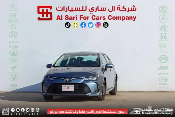 تويوتا كورلا XLI طيس مكينة 2.0 2025 اقساط بنوك وشركات 24