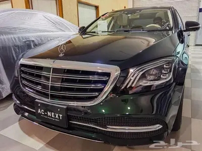 Mercedes Benz S450 2018 مميز اللون الزيتي كالجديد 0
