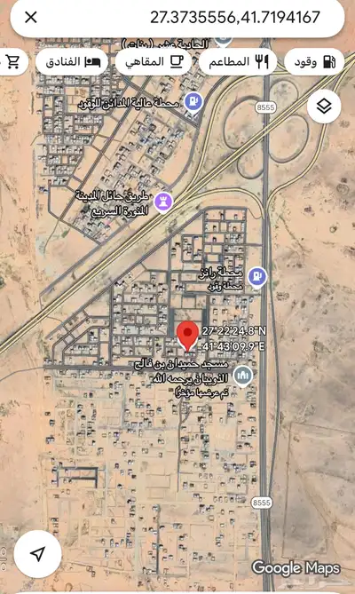 للبيع ارض سكنيه بحي المدائن بعد الكبري 0