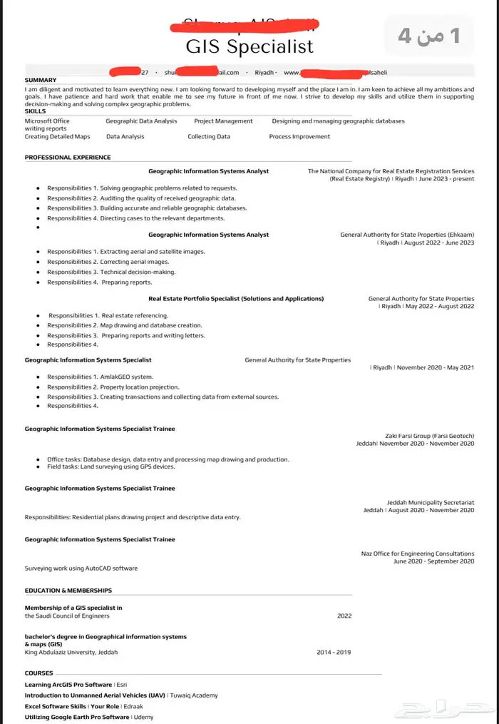 سيرة ذاتية ATS CV 15