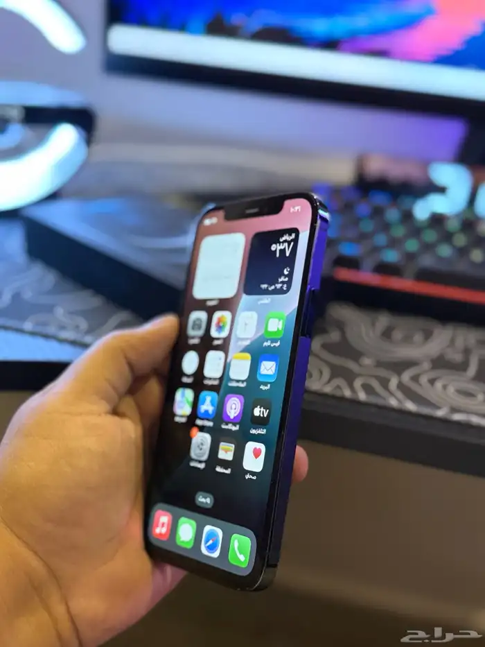 للبيع ايفون 12 برو 128 قيقا 3