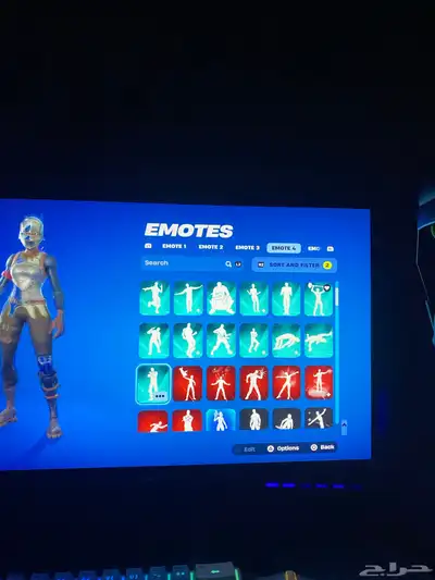حساب فورت نايت ترافس سكوت رقصه فلوس 277 سكن 15