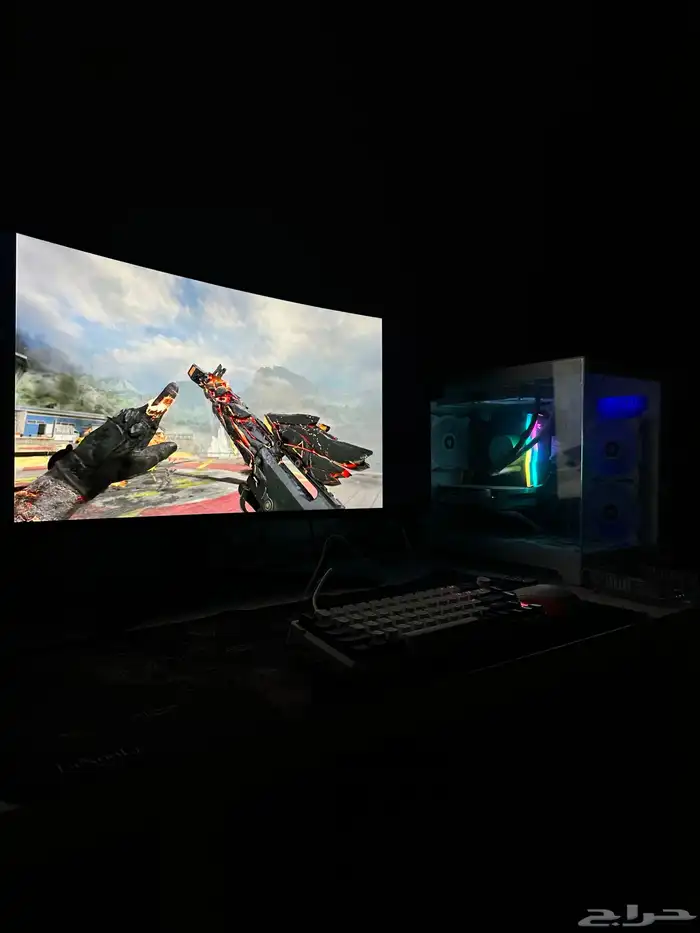شاشة قيمنق LG منحنيه 8
