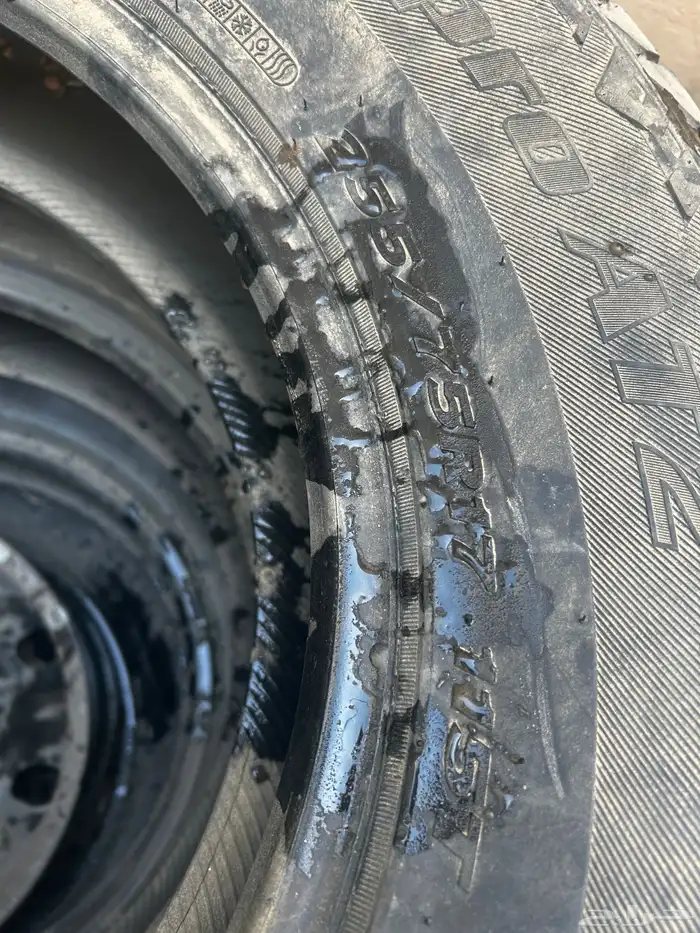 كفرات جيب نص حجري مقاس255 75R17. 115T 2