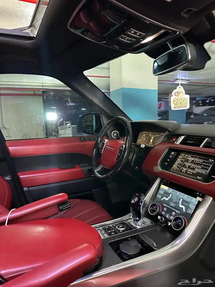 رنج روفر سبورت  اعلى فئة داخلية احمر  range rover sport 2014 12