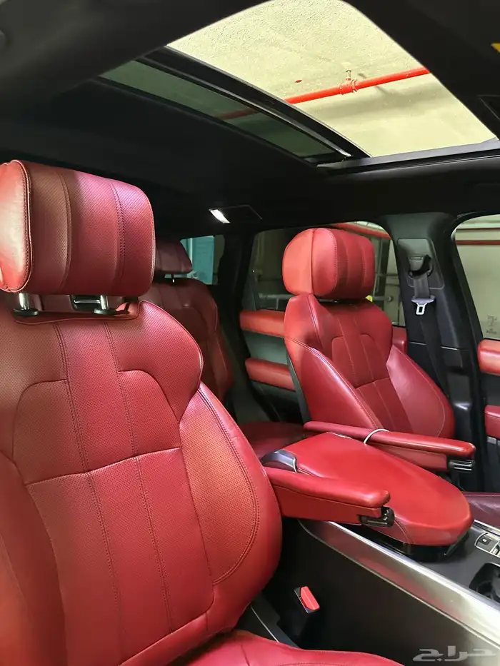رنج روفر سبورت  اعلى فئة داخلية احمر  range rover sport 2014 13