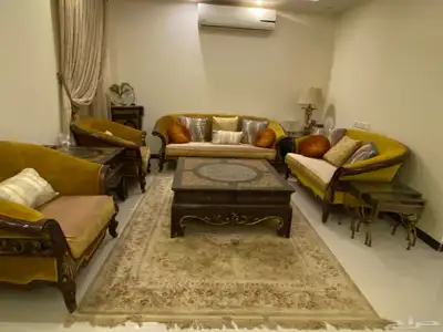 طقم مجلس من قصر السرايا مع طاولات 0
