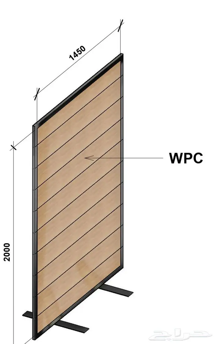 تصميم وتنفيذ اسوار ديكورية بديل الخشب (WPC) 4