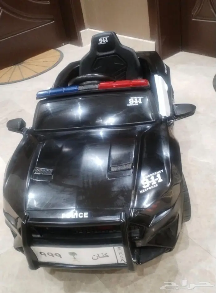 سيارة الشرطة للأطفال كبيرة مع ريموت ومايك 0