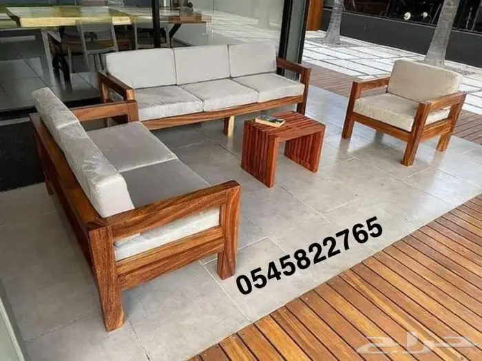 اثاث خارجي خشب سويدي 0