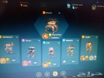 حساب War robots للبيع اندرويد 3
