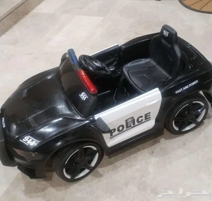 سيارة الشرطة للأطفال كبيرة مع ريموت ومايك 1