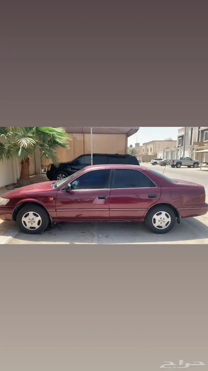 كامري موديل 98 مرشوش كامل اللون عنابي ممشى الموتر 400 1