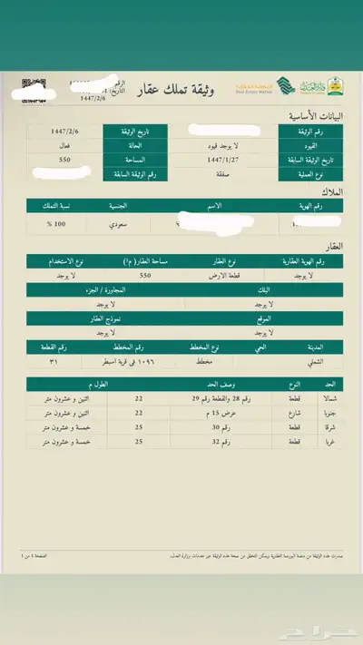 للبيع ارض سكنية في حايل الشملي اسبطر 0