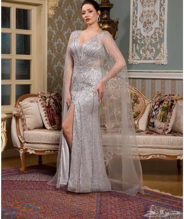فستان فخم لملكة عروس او لأم عروسه 0