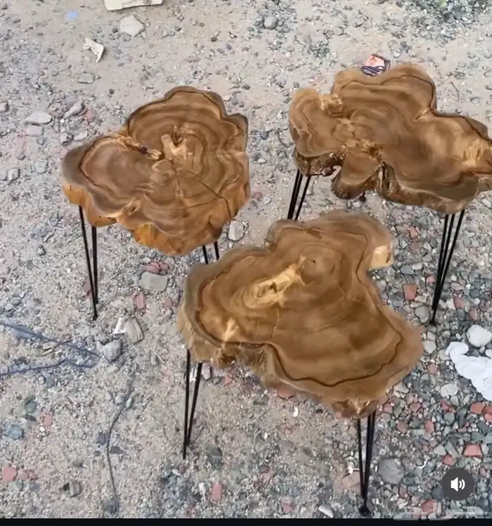 طاولة خشب طبيعي 4