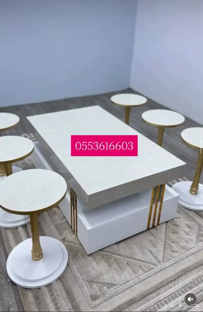 طاولة الضيافه اطقم طاولات مجالس تفصيل 3