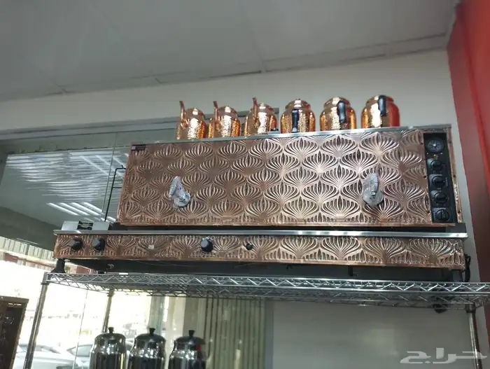 متوفر جهاز شاي سماور شاي بخار نحاسي غلاية شاي بخار إبريق شا 0