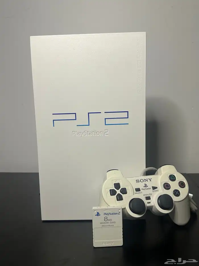PlayStation 2 Sony white سوني بلايستيشن 2 تو ابيض بكرتونه 0