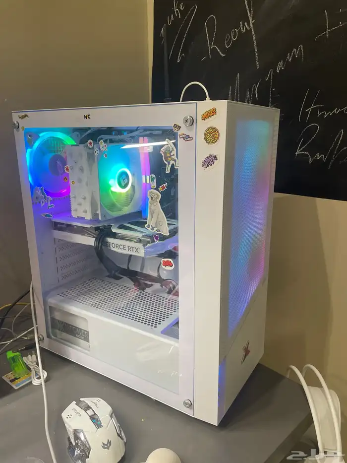 تجميعة بي سي بيضاء عالية الاداء white high end pc 0