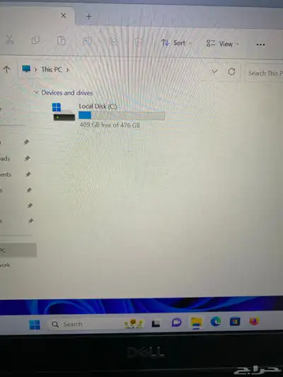 لابتوب Dell شاشه لمس كور i7 شبه الجديد 25