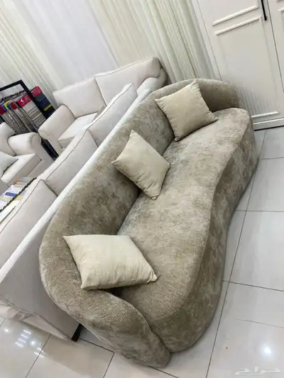 قطعتين كنب كبيره ومفرده جديدة 2