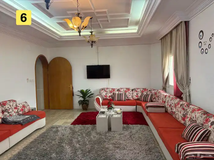 دور مؤثث للايجار ست غرف وثلاث حمامات 12