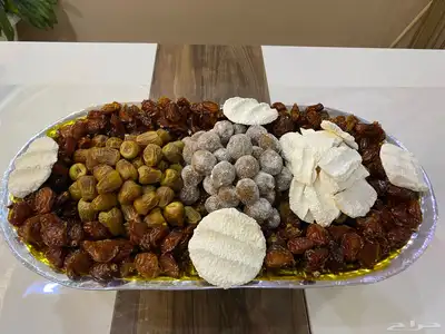 صواني تمر وشعثاء وتمر محشي شغل بكل ذمة ومصداقية 14