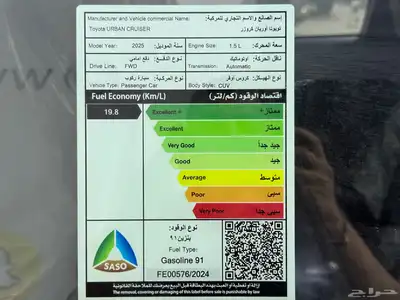 تويوتا اوربان كروزر GL ستاندر 2025 14