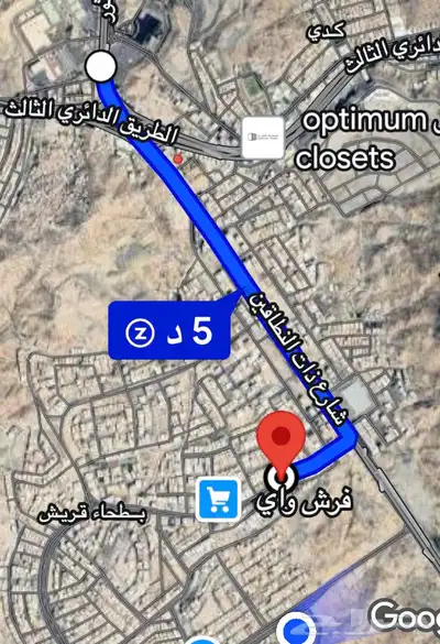 شقة تمليك 5 غرف ب 500 بطحاء قريش شارع 25 قرب كدي الحرم 14