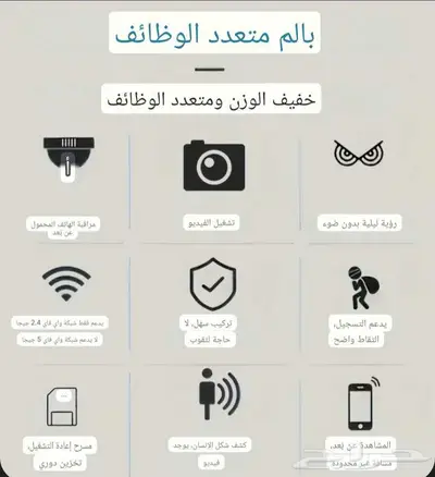 كاميرا أمنية صغيرة بدقة 480 بكسل 2