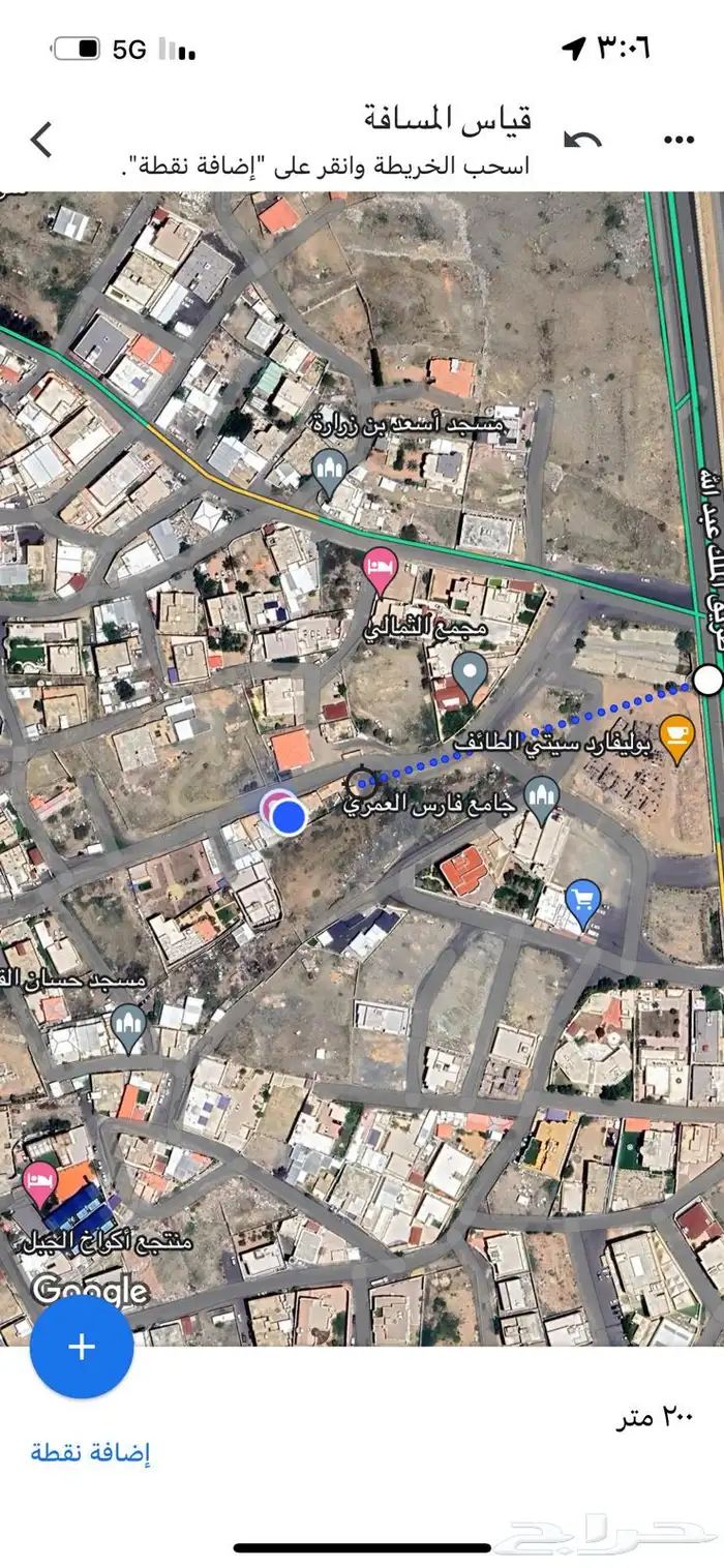 أرض مساحتها 1054 مترمربع بحي أم العراد 4