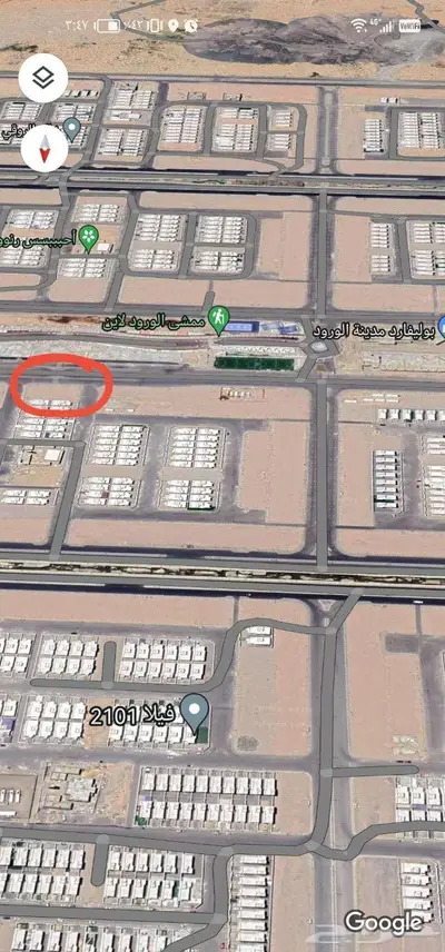 ارض تجاريه للاستثمار طويل المدي بالطائف مدينة الورود 2