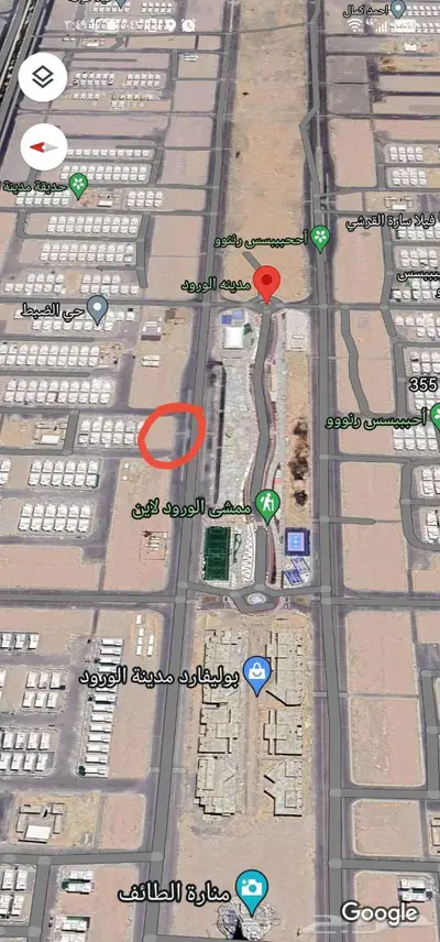 ارض تجاريه للاستثمار طويل المدي بالطائف مدينة الورود 0