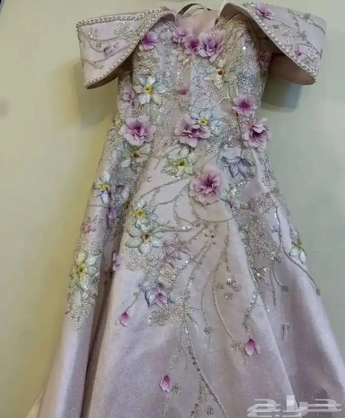 فستان ملكة او مناسبات وردي من بارلينا 4