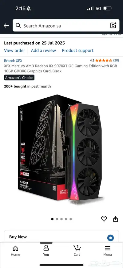 كرت 9070 xt xfx 16gb 0