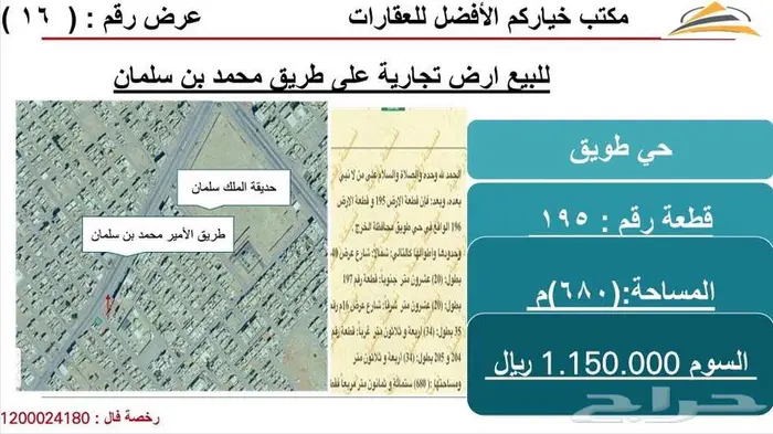 ارض للبيع الخرج 0
