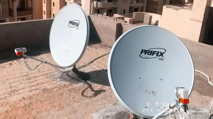 السلام عليكم ورحمة الله وبركاته تركيب صحن دش فوق كشكات 8