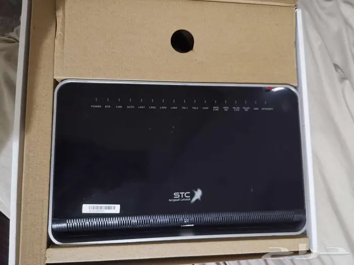 مودم راوتر فايبر 5G من stc استعمال نظيف ملحقاته كامله 1