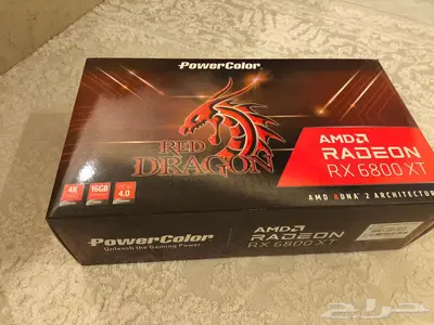 كرت شاشة RX 6800XT powercolor red dragon 2