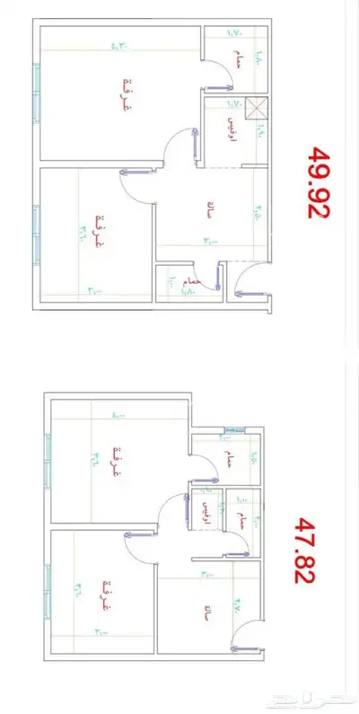وحدات تمليك في العزيزية قريب جامع الراجحي النسيم ب 285 5