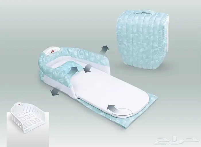 سرير اطفال ارضي - سرير مبطن مريح للاطفال قابل للطي مميز 5