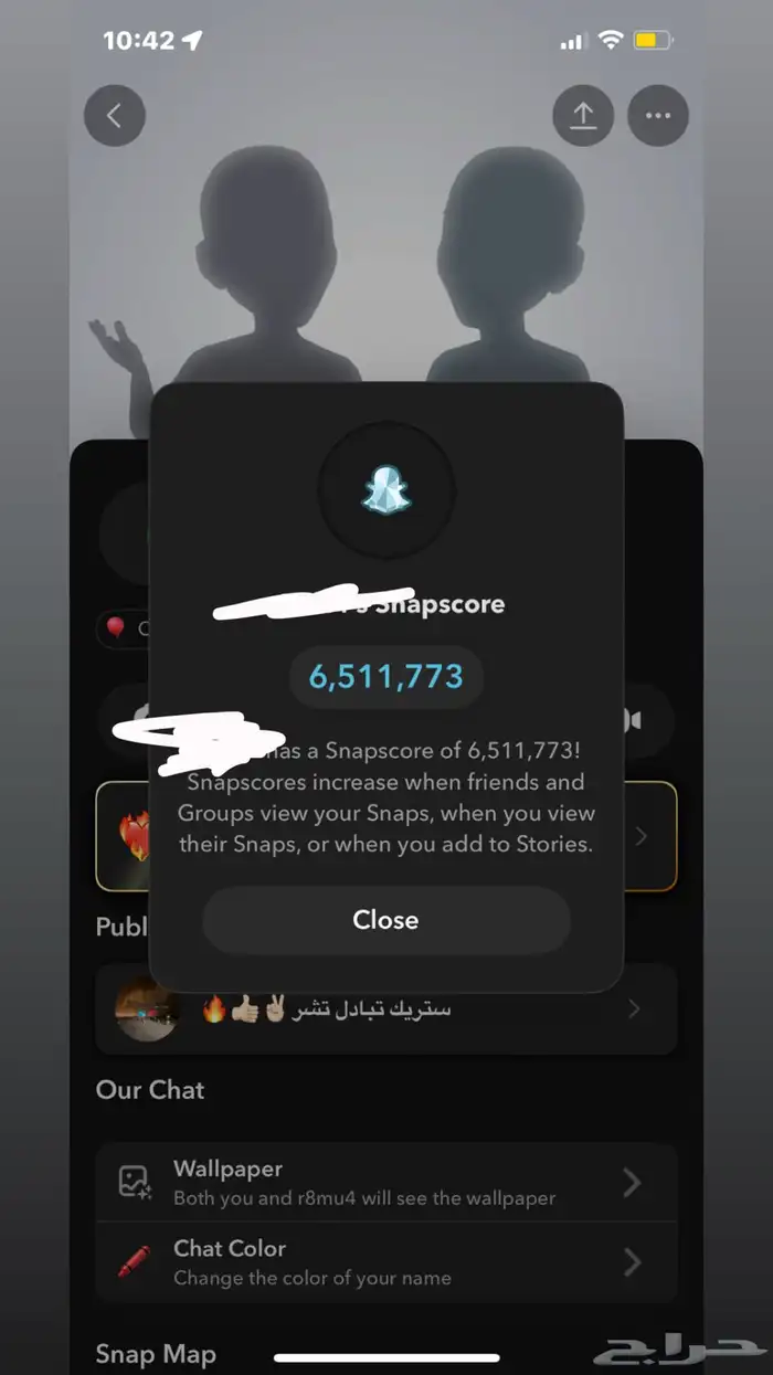 حساب سناب 6 مليون ونص نقاطه للبيع لاعلى سومه 0
